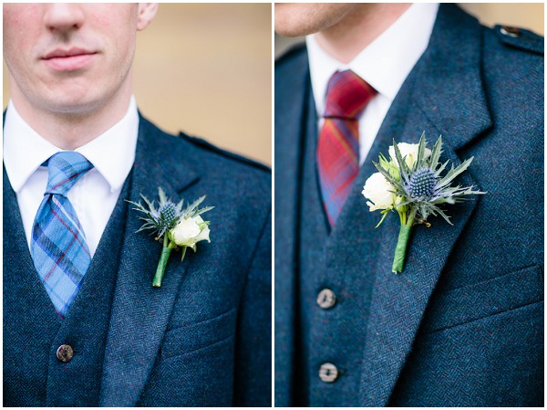 scottish themed buttonholes