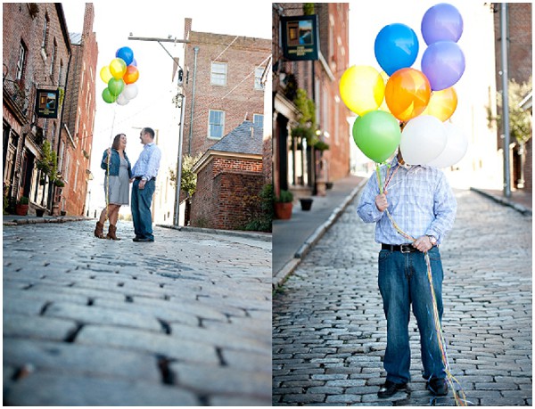 balloons as photo props