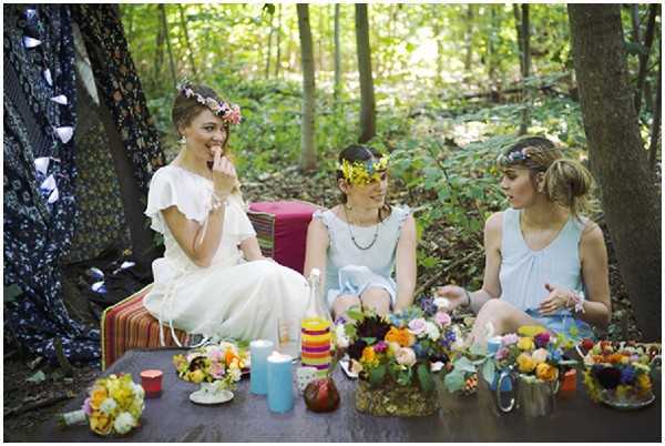 bohemian bridal shoot