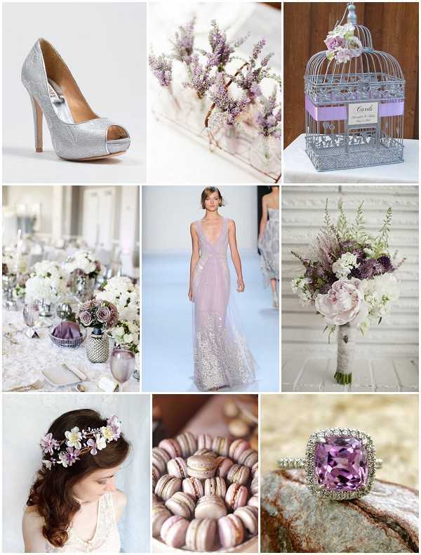 lavender and silver wedding ideas