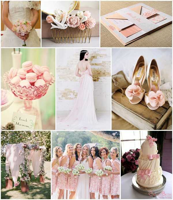 pastel pink shabby chic wedding ideas