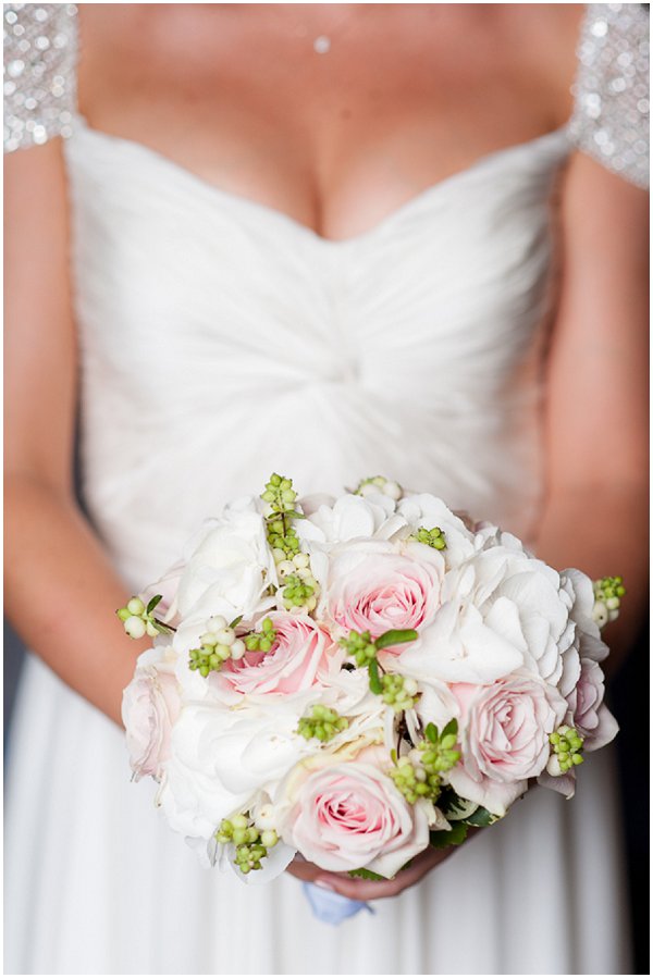blush wedding flowers