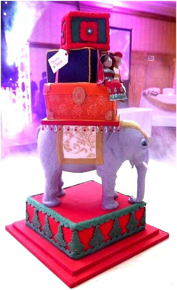 Indian Wedding Elephant Cake from Cakes by Beth on French Wedding Style