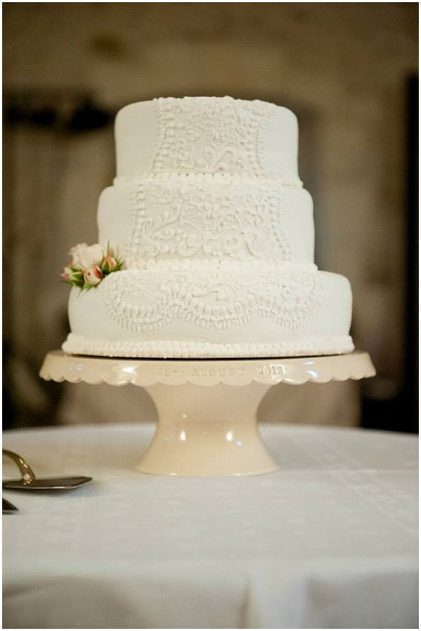 lace wedding cake