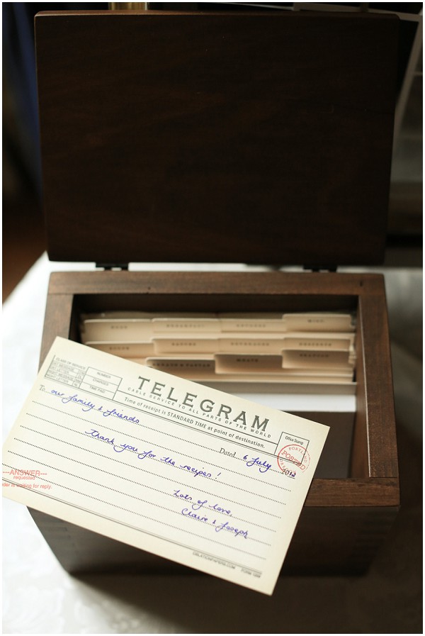 wedding telegram | Melissa Barrick Photography