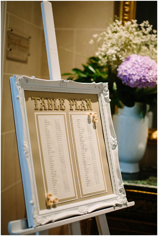 shabby chic table plan