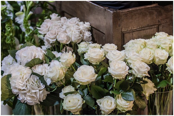 wedding flowers white roses
