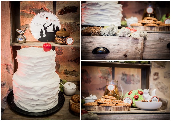 snow white wedding cake