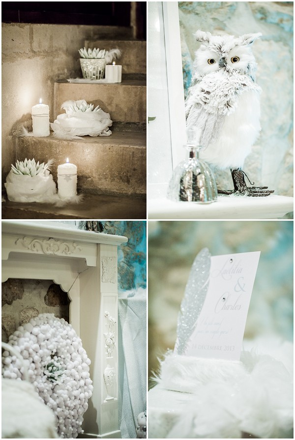 winter wedding decor
