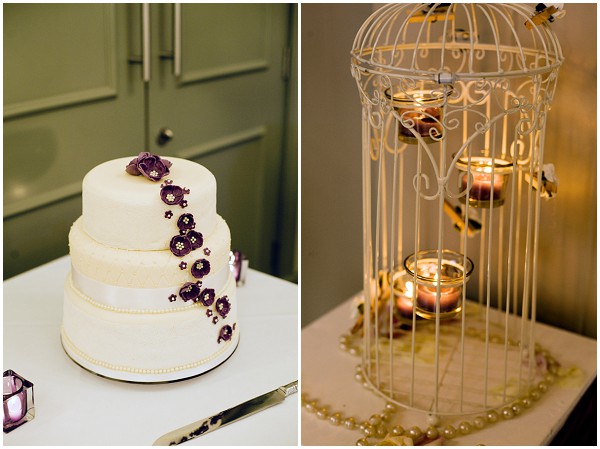 lavender  wedding cake