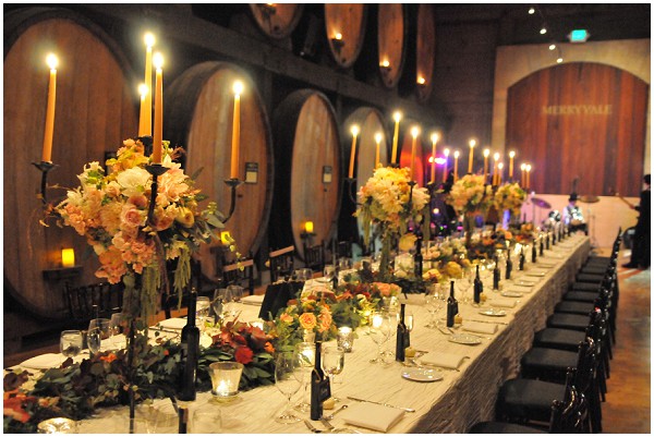 wine cellar wedding