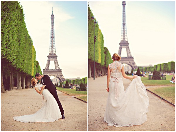 bride in paris