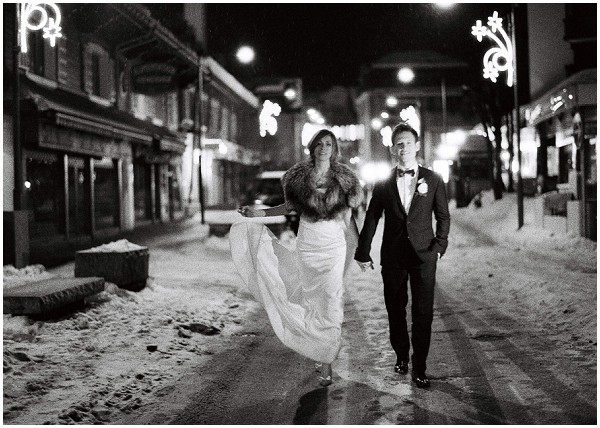 wedding in snow