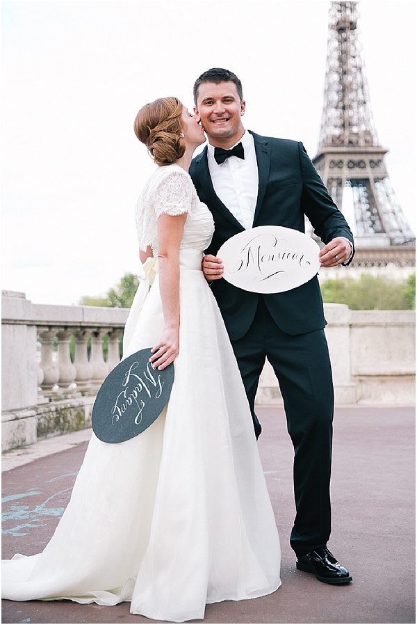 bride groom In paris