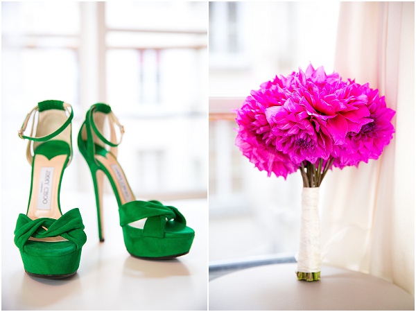 emerald wedding shoes