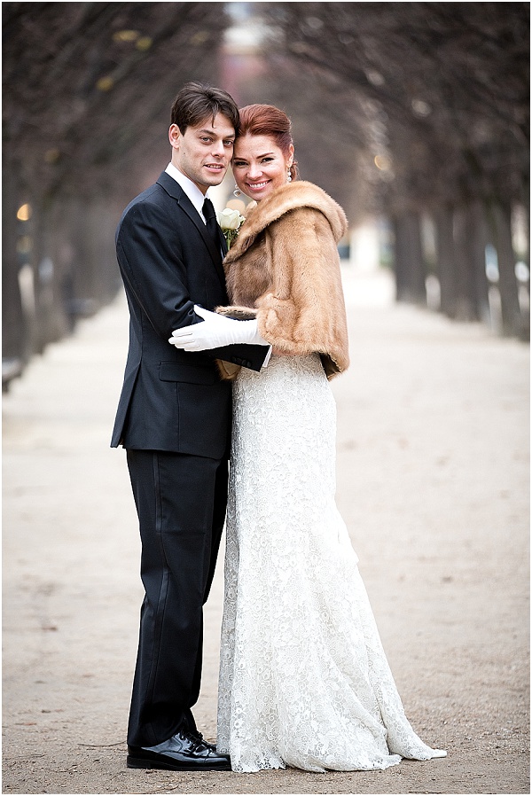 winter wedding in paris