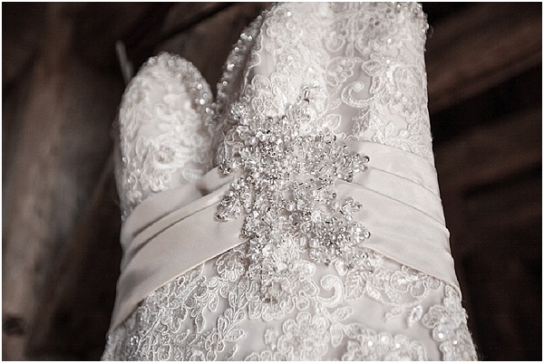 embellished wedding dress