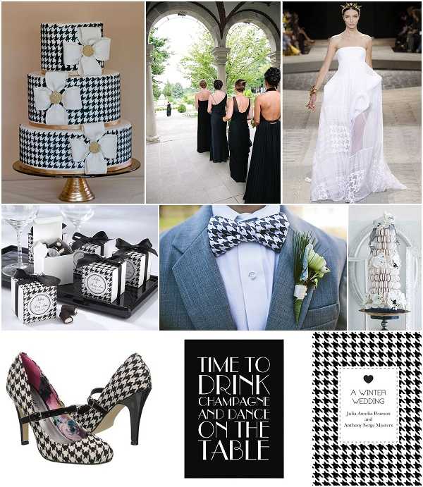 houndstooth wedding ideas