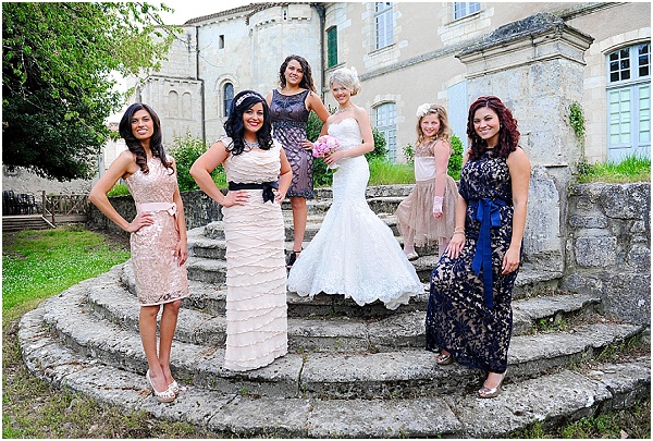mismatched bridesmaids