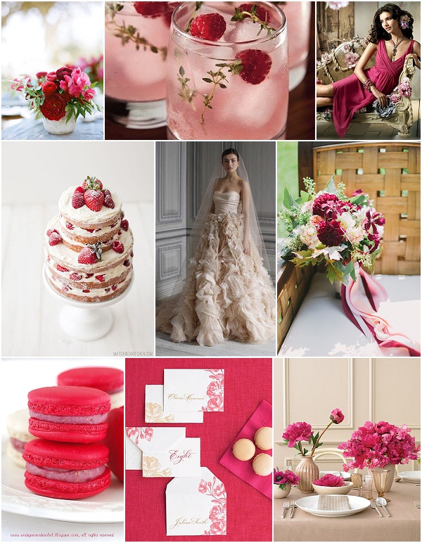 raspberry wedding ideas