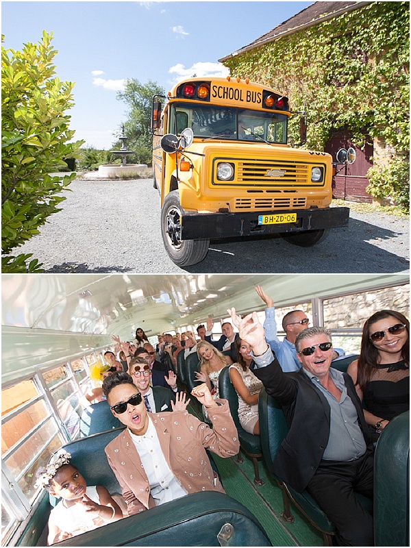 school bus for guests