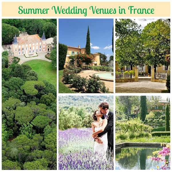 summer wedding venues in france