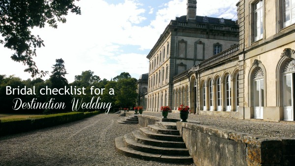 bridal checklist destination wedding