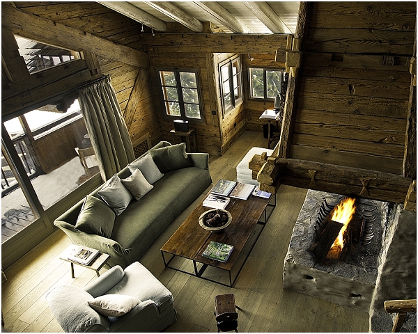 Luxury ski lodge
