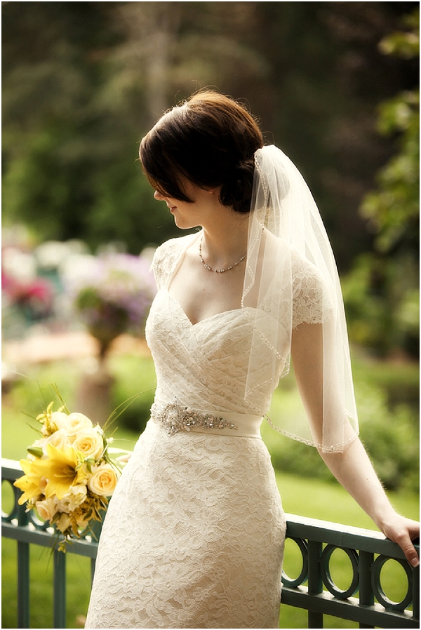 lace wedding dress with belt