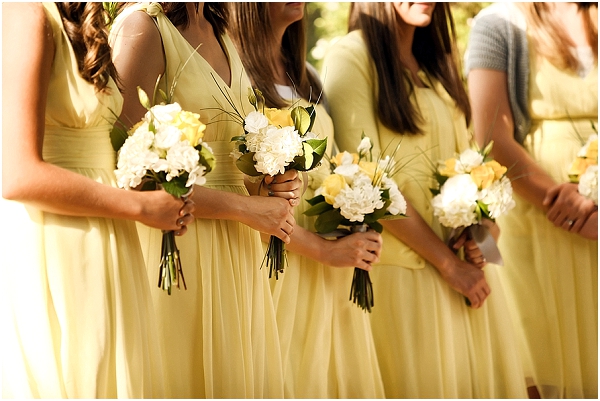 lemon yellow bridesmaids