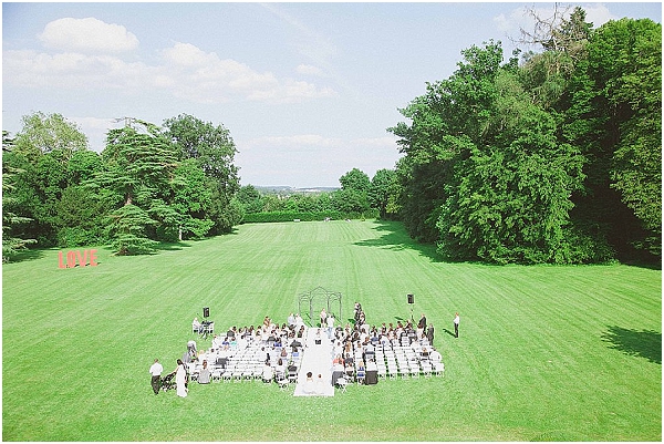outdoor wedding in france