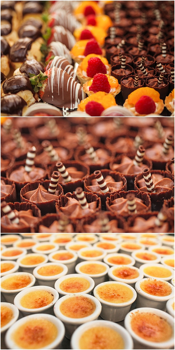 wedding buffet desserts