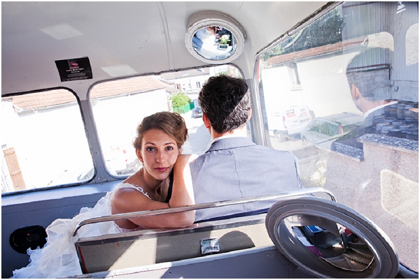 bus wedding transport