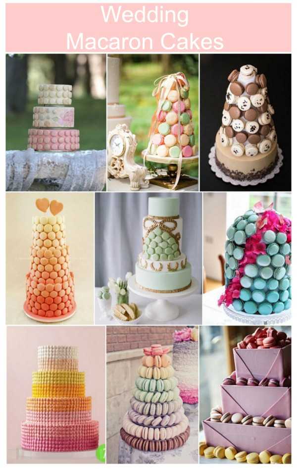 wedding macaron cakes