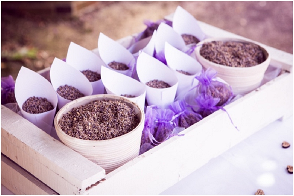 lavender wedding confetti