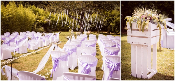 purple wedding decorations