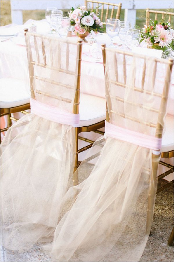 gold wedding chair decorations