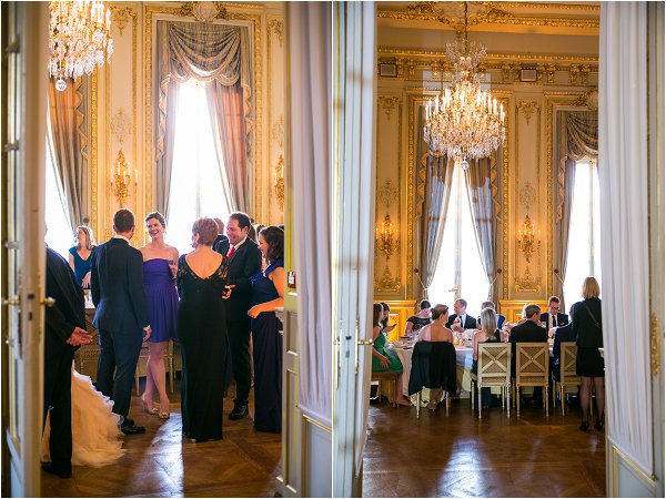 wedding guests in Paris