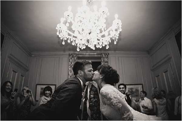 First wedding kiss
