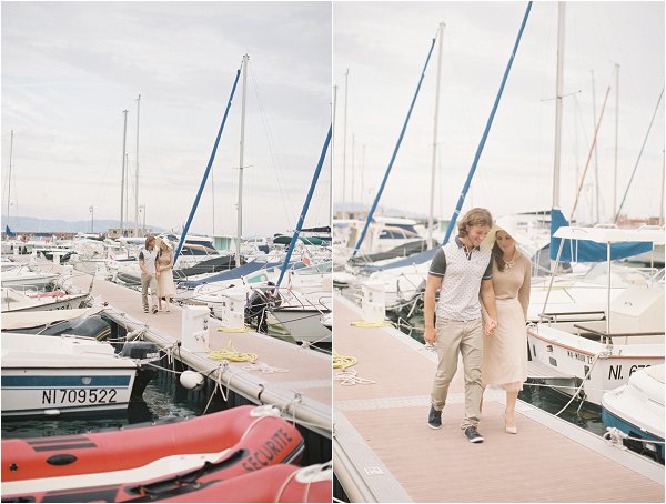 french riviera engagement session
