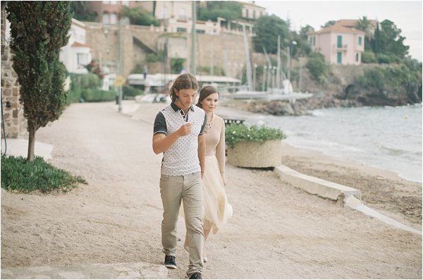 french riviera engagement session