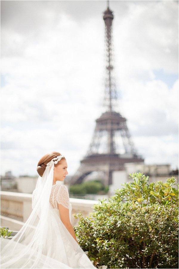 bride in paris