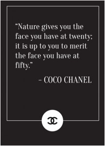new year beauty - coco chanel quote