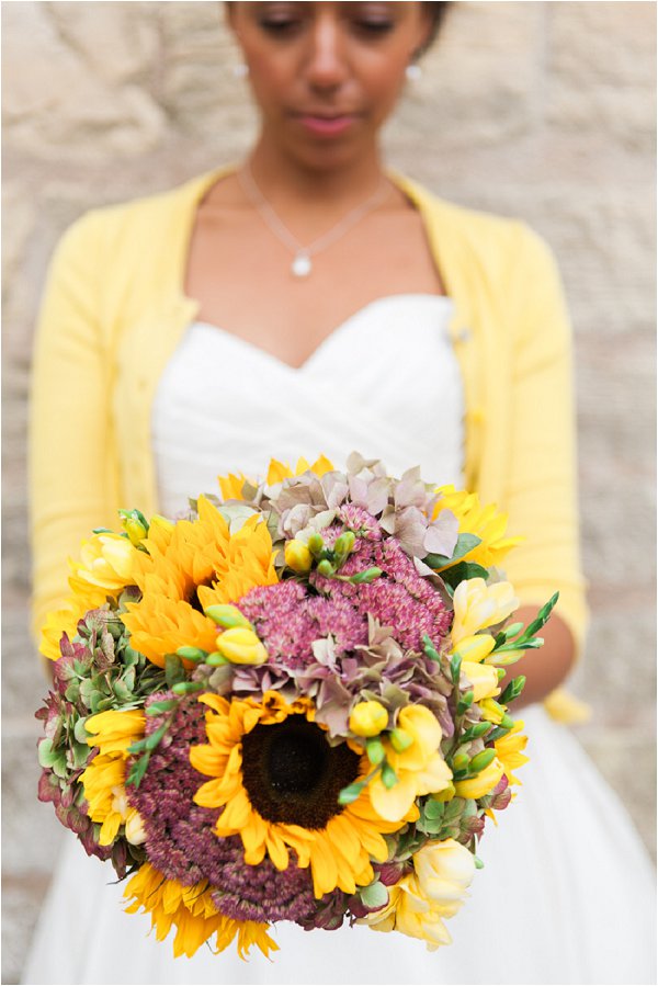 sunflower bridal bouquet