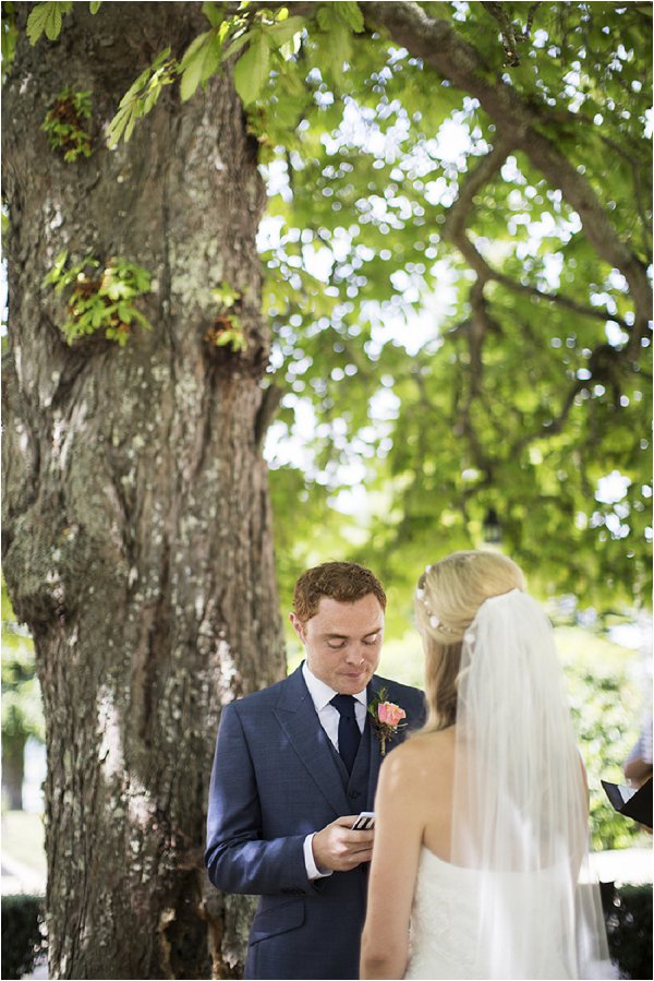 wedding under the trees