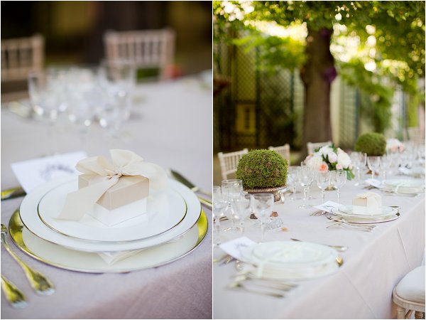 classic wedding table styling