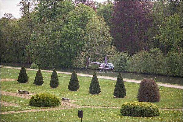helicopter wedding transport