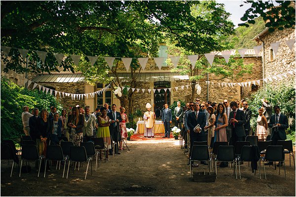outdoor wedding in France