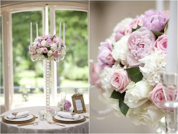 pink and white wedding flowers