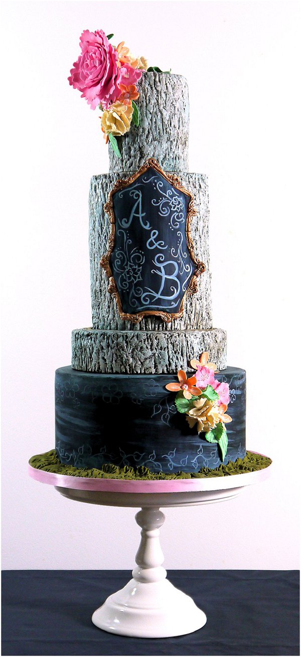 2015 wedding cake Collection 4_Rustic Chalk
